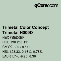 Farbcode: Trimetal Color Concept - Trimetal H009D | qconv.com