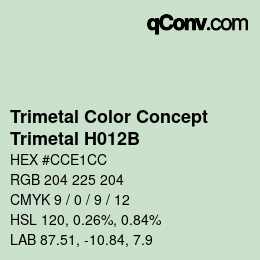 Farbcode: Trimetal Color Concept - Trimetal H012B | qconv.com