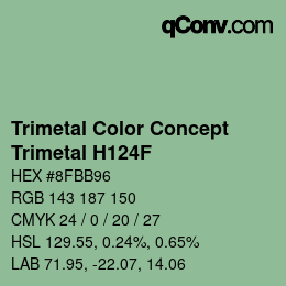 Color code: Trimetal Color Concept - Trimetal H124F | qconv.com