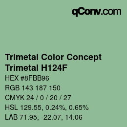 カラーコード: Trimetal Color Concept - Trimetal H124F | qconv.com