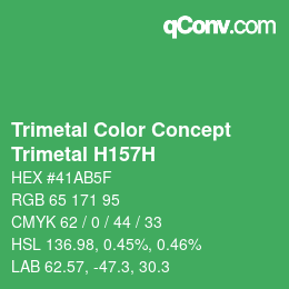 Color code: Trimetal Color Concept - Trimetal H157H | qconv.com