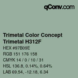 Farbcode: Trimetal Color Concept - Trimetal H312F | qconv.com