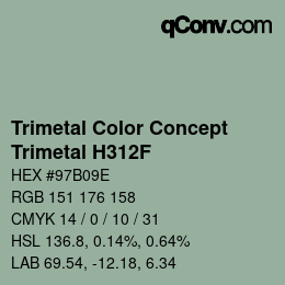 Color code: Trimetal Color Concept - Trimetal H312F | qconv.com