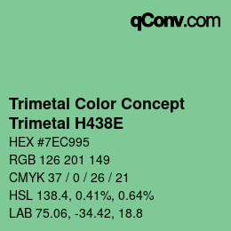 カラーコード: Trimetal Color Concept - Trimetal H438E | qconv.com