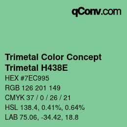 Color code: Trimetal Color Concept - Trimetal H438E | qconv.com