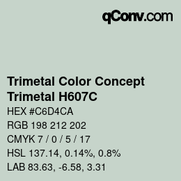 Código de color: Trimetal Color Concept - Trimetal H607C | qconv.com