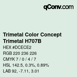 Farbcode: Trimetal Color Concept - Trimetal H707B | qconv.com