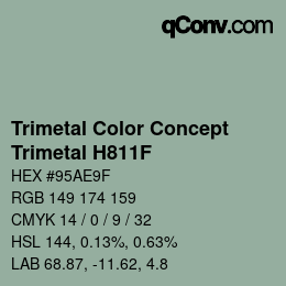Color code: Trimetal Color Concept - Trimetal H811F | qconv.com