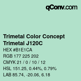 Code couleur: Trimetal Color Concept - Trimetal J120C | qconv.com