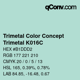 Farbcode: Trimetal Color Concept - Trimetal K016C | qconv.com