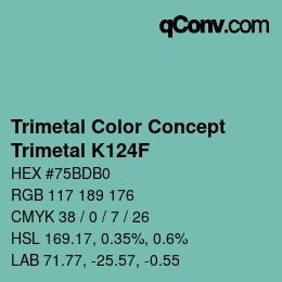 Color code: Trimetal Color Concept - Trimetal K124F | qconv.com