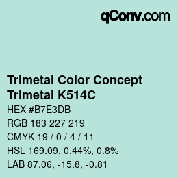カラーコード: Trimetal Color Concept - Trimetal K514C | qconv.com