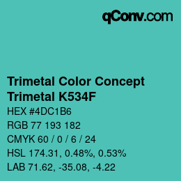 Código de color: Trimetal Color Concept - Trimetal K534F | qconv.com