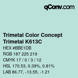 Farbcode: Trimetal Color Concept - Trimetal K613C | qconv.com