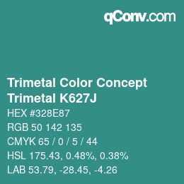 Color code: Trimetal Color Concept - Trimetal K627J | qconv.com