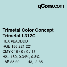 Color code: Trimetal Color Concept - Trimetal L312C | qconv.com