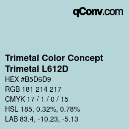 カラーコード: Trimetal Color Concept - Trimetal L612D | qconv.com