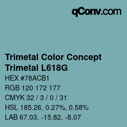 Color code: Trimetal Color Concept - Trimetal L618G | qconv.com