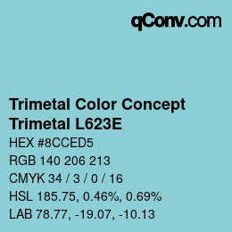 Color code: Trimetal Color Concept - Trimetal L623E | qconv.com