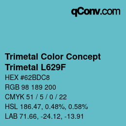 Color code: Trimetal Color Concept - Trimetal L629F | qconv.com