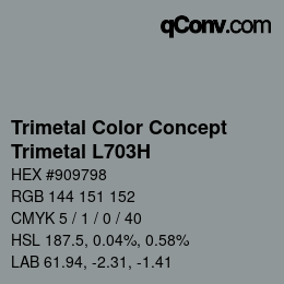 Farbcode: Trimetal Color Concept - Trimetal L703H | qconv.com