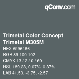 Código de color: Trimetal Color Concept - Trimetal M305M | qconv.com