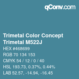 Color code: Trimetal Color Concept - Trimetal M522J | qconv.com