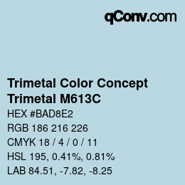 Farbcode: Trimetal Color Concept - Trimetal M613C | qconv.com