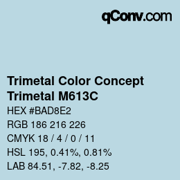 Code couleur: Trimetal Color Concept - Trimetal M613C | qconv.com