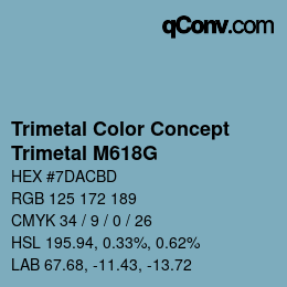 Color code: Trimetal Color Concept - Trimetal M618G | qconv.com