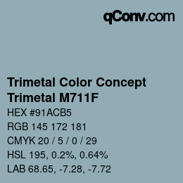 Color code: Trimetal Color Concept - Trimetal M711F | qconv.com