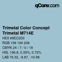 Color code: Trimetal Color Concept - Trimetal M714E | qconv.com