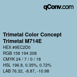 カラーコード: Trimetal Color Concept - Trimetal M714E | qconv.com
