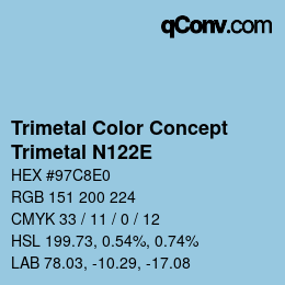 Color code: Trimetal Color Concept - Trimetal N122E | qconv.com