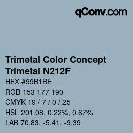 Color code: Trimetal Color Concept - Trimetal N212F | qconv.com
