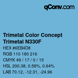 Color code: Trimetal Color Concept - Trimetal N330F | qconv.com