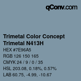 Código de color: Trimetal Color Concept - Trimetal N413H | qconv.com