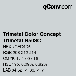 Farbcode: Trimetal Color Concept - Trimetal N503C | qconv.com