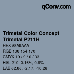 Farbcode: Trimetal Color Concept - Trimetal P211H | qconv.com
