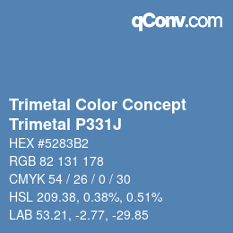 カラーコード: Trimetal Color Concept - Trimetal P331J | qconv.com