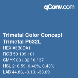 カラーコード: Trimetal Color Concept - Trimetal P632L | qconv.com