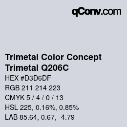 Code couleur: Trimetal Color Concept - Trimetal Q206C | qconv.com