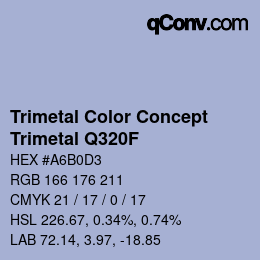 Farbcode: Trimetal Color Concept - Trimetal Q320F | qconv.com