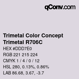Code couleur: Trimetal Color Concept - Trimetal R706C | qconv.com