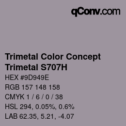 Color code: Trimetal Color Concept - Trimetal S707H | qconv.com