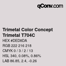 Code couleur: Trimetal Color Concept - Trimetal T704C | qconv.com