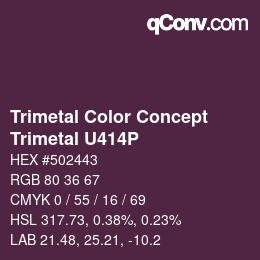 Código de color: Trimetal Color Concept - Trimetal U414P | qconv.com