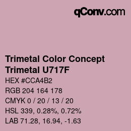 Código de color: Trimetal Color Concept - Trimetal U717F | qconv.com