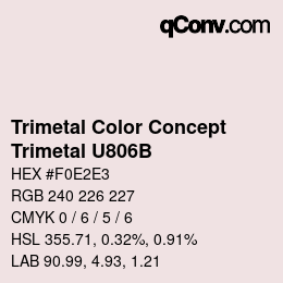 Code couleur: Trimetal Color Concept - Trimetal U806B | qconv.com