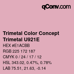 Código de color: Trimetal Color Concept - Trimetal U921E | qconv.com